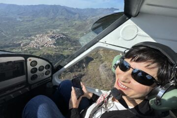 In volo sopra Taormina